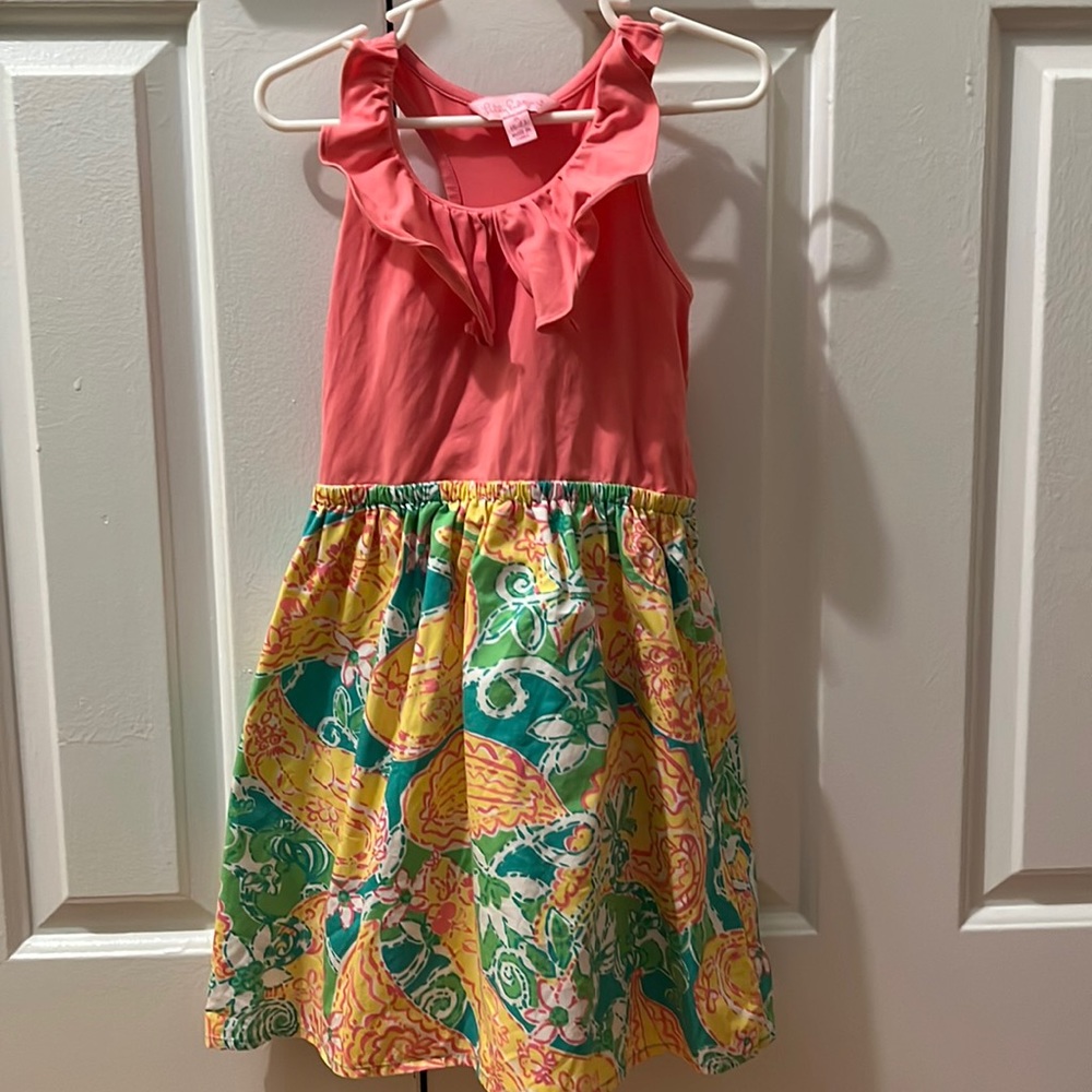 Lilly Pulitzer pink and green dress